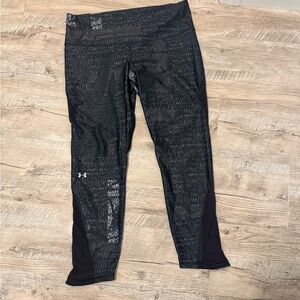 Under Armour Black Textured Leggings